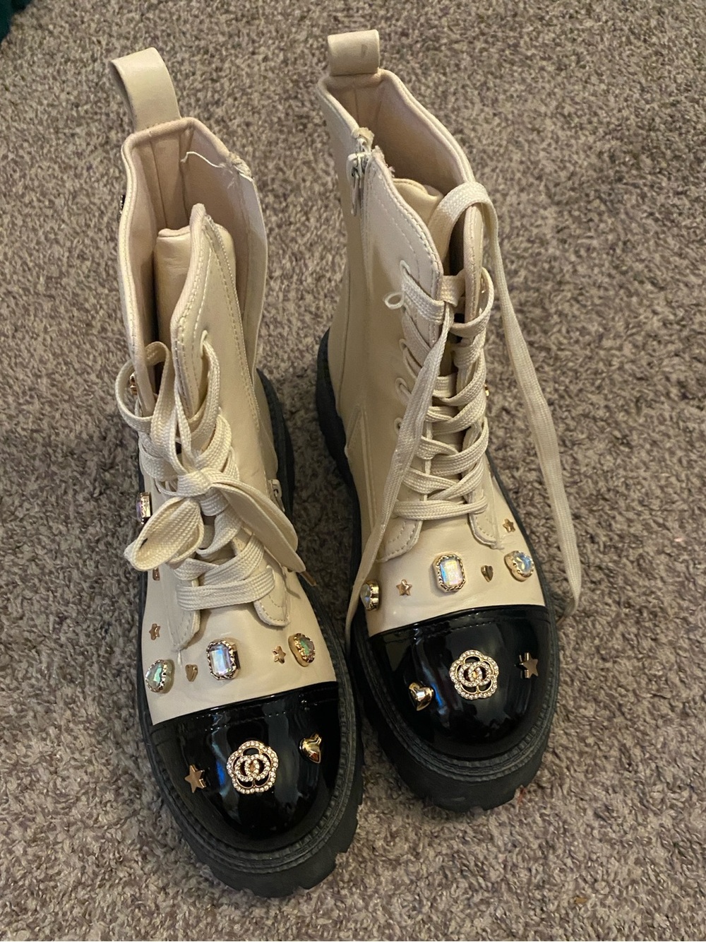 BLING COMBAT BOOTS